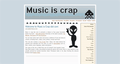 Desktop Screenshot of musiciscrap.com