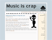 Tablet Screenshot of musiciscrap.com